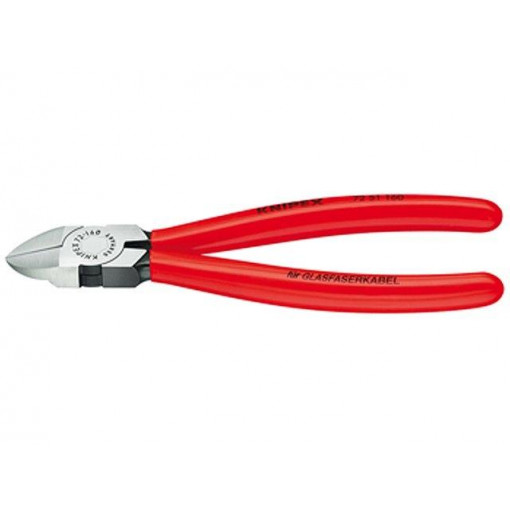 72 51 160; Pliers; polished head,PVC coated handles,return spring; KNIPEX