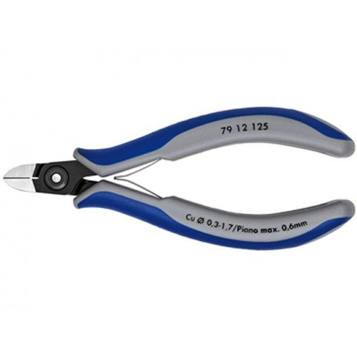 79 12 125; Pliers; side,cutting,precision,with small chamfer; KNIPEX