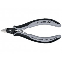 79 62 125 ESD; Pliers; side,cutting,with small chamfer; ESD; KNIPEX