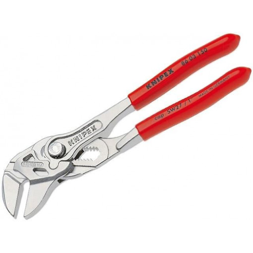 86 03 150; Pliers; universal wrench; 150mm; chrome-vanadium steel; KNIPEX