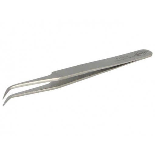 92 32 29; Tweezers; 120mm; for precision works; Blades: curved; KNIPEX