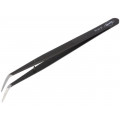92 34 37; Tweezers; 155mm; for precision works; Blades: curved; KNIPEX