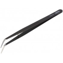 92 34 37; Tweezers; 155mm; for precision works; Blades: curved; KNIPEX