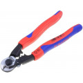 95 62 190; Cutters; for cables,for steel ropes; Blade: about 64 HRC; KNIPEX