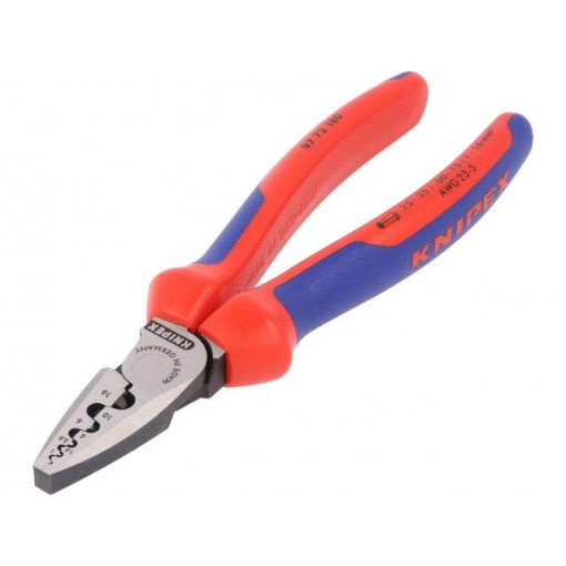 97 72 180; Tool: for crimping; insulated solder sleeves; 0,25÷16mm2; KNIPEX