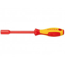 98 03 07; Screwdriver; insulated; hex socket; HEX 7mm; Blade length: 125mm; KNIPEX