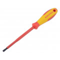 98 20 55; Screwdriver; insulated; slot; 5,5x1,0mm; Blade length: 125mm; KNIPEX