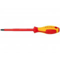 98 24 01; Screwdriver; insulated; Phillips; PH1; Blade length: 80mm; 1kVAC; KNIPEX