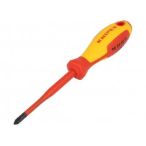 98 24 02 SL; Screwdriver; insulated; Phillips; PH2; Blade length: 100mm; 1kVAC; KNIPEX