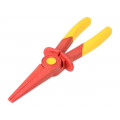 98 62 02; Pliers; insulated,half-rounded nose,elongated; 220mm; 1kVAC; KNIPEX