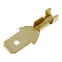 ; Terminal: flat; 4.7mm; 0.3÷1mm2; gold-plated; male; 4CARMEDIA