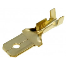 ; Terminal: flat; 6.3mm; 1÷2.5mm2; gold-plated; male; 4CARMEDIA