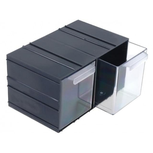 PX2; Set with drawers; Drawers no.in module: 2; Module: black; W: 230mm; KONGER