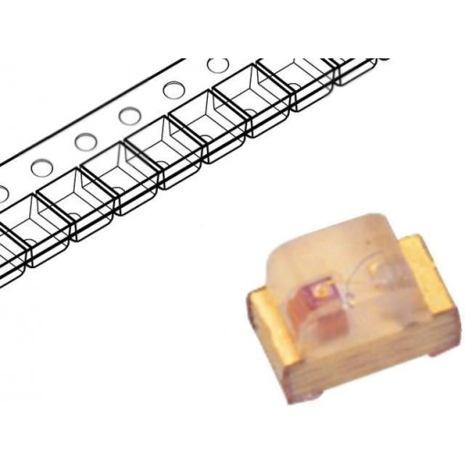KP-1608SYC; LED; SMD; 0603; yellow; 40÷80mcd; 1.6x0.8x1.1mm; 120°; 2÷2.5V; 20mA; KINGBRIGHT ELECTRONIC