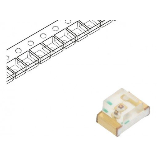 KP-2012LSURCK; LED; SMD; 0805; red; 10÷22mcd; 2x1.25x1.1mm; 140°; 1.75÷2.2V; 2mA; KINGBRIGHT ELECTRONIC