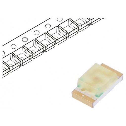 KP-3216YD; LED; SMD; 1206; yellow; 5÷7mcd; 3.2x1.6x1.1mm; 160°; 2.1÷2.5V; 20mA; KINGBRIGHT ELECTRONIC