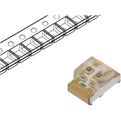 KPB-2012SURKCGKC; LED; SMD; 0805; red/green; 2x1.25x1.1mm; 150°; 1.95÷2.5/2.1÷2.5V; KINGBRIGHT ELECTRONIC