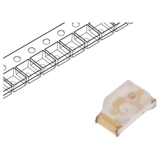 KPT-1608SGC; LED; SMD; 0603; green; 5÷15mcd; 1.6x0.8x0.75mm; 150°; 2.2÷2.5V; 20mA; KINGBRIGHT ELECTRONIC