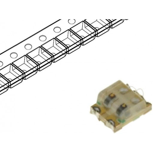 KPTB-1612SURKCGKC; LED; SMD; 0605; red/green; 1.6x1.25x0.65mm; 120°; 20mA; KINGBRIGHT ELECTRONIC