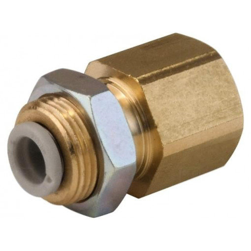KQ2E04-01A; Push-in fitting; threaded,straight; Rc 1/8