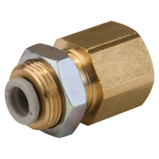 KQ2E06-01A; Push-in fitting; threaded,straight; Rc 1/8