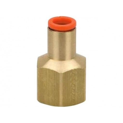KQ2F06-02A; Push-in fitting; threaded,straight; Rc 1/4