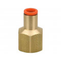 KQ2F12-04A; Push-in fitting; threaded,straight; Rc 1/2 KQ2F12-04A; Push-in fitting; threaded,straight; Rc 1/2