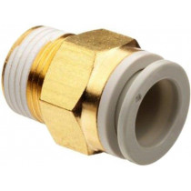 KQ2H08-03AS; Push-in fitting; threaded,straight; R 3/8