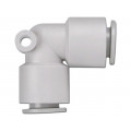 KQ2L04-00A; Push-in fitting; angled 90°; -1÷10bar; Mat: polypropylene; SMC