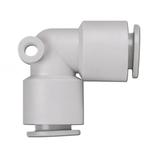 KQ2L08-00A; Push-in fitting; angled 90°; -1÷10bar; Mat: polypropylene; SMC