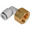 KQ2LF10-03A; Push-in fitting; threaded,angled 90°; Rc 3/8