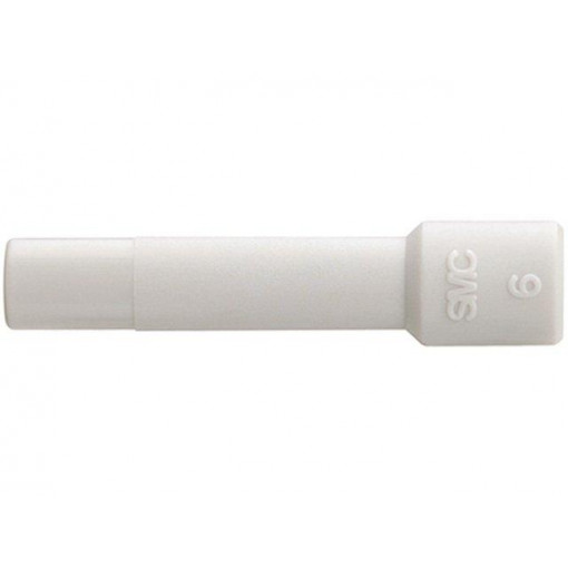 KQ2P-23; Stopper; Ø: 3.2mm; L: 31.5mm; Mat: polypropylene; white; SMC