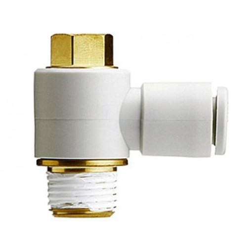 KQ2V04-M5A; Push-in fitting; threaded,angled 90°; M5; outside; -1÷10bar; SMC