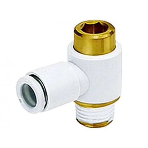 KQ2VS04-M5A; Push-in fitting; threaded,angled 90°; M5; outside; -1÷10bar; SMC