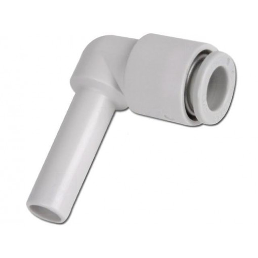 KQ2W04-99A; Push-in fitting; angled 90°; -1÷10bar; H: 71mm; Mat: polypropylene; SMC