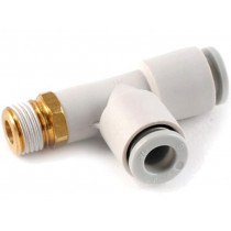 KQ2Y04-M5A; Tee fitting; threaded,plug-in; M5; outside; -1÷10bar; SMC