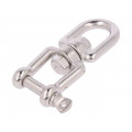 KRET-A-8-A4; Swivel; acid resistant steel A4; for rope; 92mm; Size: 8mm; KRAFTBERG KRET-A-8-A4; Swivel; acid resistant steel A4; for rope; 92mm; Size: 8mm; KRAFTBERG