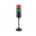 KS-AD/2D_CZ_P_125/RG/M; Signaller: signalling column; LED; red/green; Usup: 20÷30VDC; IP54; W2 KS-AD/2D_CZ_P_125/RG/M; Signaller: signalling column; LED; red/green; Usup: 20÷30VDC; IP54; W2
