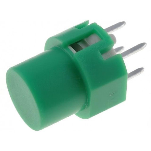 KS01-BV-G; Switch: keypad; Pos: 2; SPST-NO; 0.01A/35VDC; green; THT; 1.3N; round; HIGHLY KS01-BV-G; Switch: keypad; Pos: 2; SPST-NO; 0.01A/35VDC; green; THT; 1.3N; round; HIGHLY