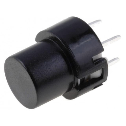 KS01-BV-BK; Switch: keypad; Pos: 2; SPST-NO; 0.01A/35VDC; black; THT; 1.3N; round; HIGHLY KS01-BV-BK; Switch: keypad; Pos: 2; SPST-NO; 0.01A/35VDC; black; THT; 1.3N; round; HIGHLY