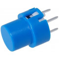 KS01-BV-BL; Switch: keypad; Pos: 2; SPST-NO; 0.01A/35VDC; blue; THT; 1.3N; round; HIGHLY