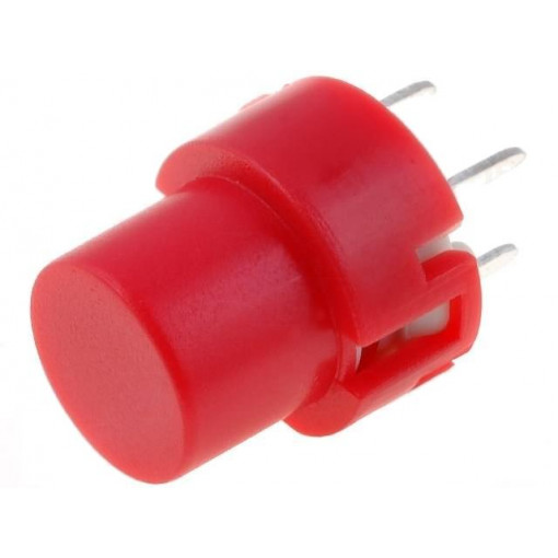KS01-BV-R; Switch: keypad; Pos: 2; SPST-NO; 0.01A/35VDC; red; THT; 1.3N; round; HIGHLY KS01-BV-R; Switch: keypad; Pos: 2; SPST-NO; 0.01A/35VDC; red; THT; 1.3N; round; HIGHLY