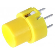 KS01-BV-Y; Switch: keypad; Pos: 2; SPST-NO; 0.01A/35VDC; yellow; THT; 1.3N; HIGHLY