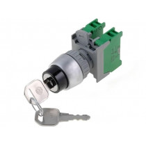 KS22-2/O, 1-0-2 3POSITION; Switch: rotary with key; Stabl.pos: 3; NO x2; 3A/230VAC; 22mm; IP65; AUSPICIOUS KS22-2/O, 1-0-2 3POSITION; Switch: rotary with key; Stabl.pos: 3; NO x2; 3A/230VAC; 22mm; IP65; AUSPICIOUS