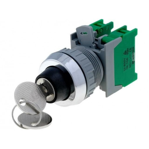 KS30-2/O, 1-0-2 3 POSITION; Switch: rotary; Stabl.pos: 3; NO x2; 30mm; IP65; Pos: 3; -20÷60°C; AUSPICIOUS KS30-2/O, 1-0-2 3 POSITION; Switch: rotary; Stabl.pos: 3; NO x2; 30mm; IP65; Pos: 3; -20÷60°C; AUSPICIOUS