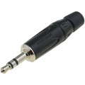 KS3PB; Plug; Jack 3,5mm; male; stereo; straight; for cable; soldering; AMPHENOL