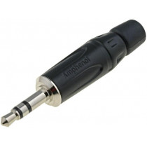 KS3PB; Plug; Jack 3,5mm; male; stereo; straight; for cable; soldering; AMPHENOL