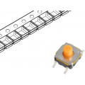 KSC421G 70 SH LFS; Microswitch TACT; SPST-NO; Pos: 2; 0.05A/32VDC; SMT; none; 1.7N; C&K