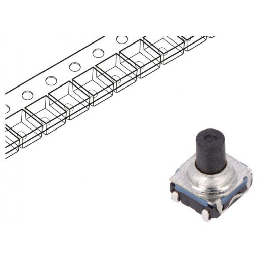 KSC621J LFS; Microswitch TACT; SPST-NO; Pos: 2; 0.05A/32VDC; SMT; none; 1.7N; C&K