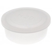 420115-07; Plugs; Body: semi-transparent; Out.diam: 35.5mm; H: 12mm; Mat: LDPE; SUNDPLAST